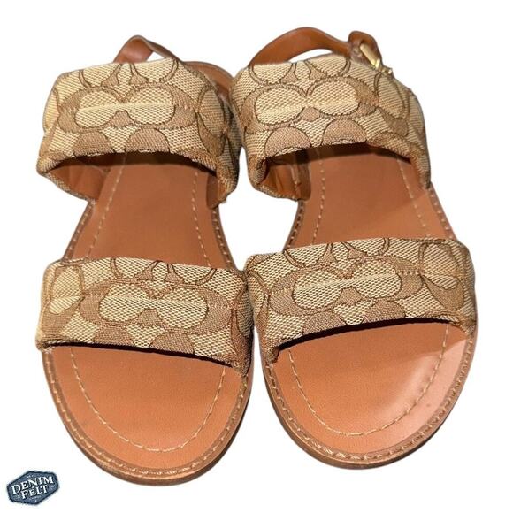 Coach Brown Signature Flats - Picture 6 of 14